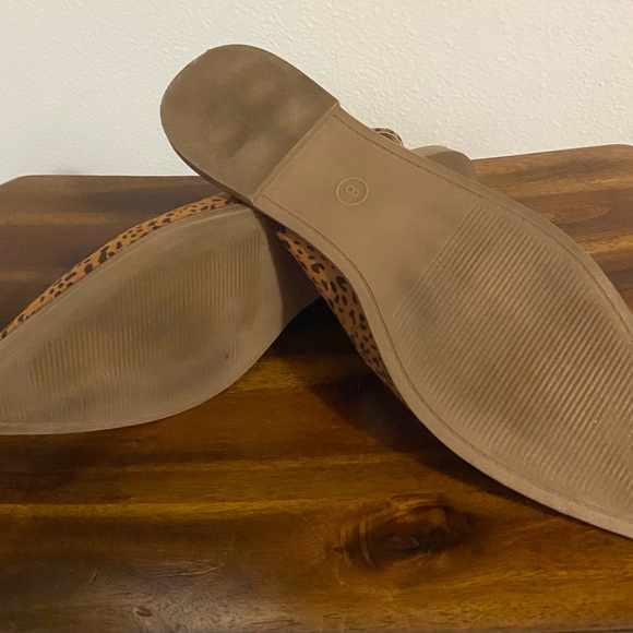 Pointed Slingback Flat Animal Print Shoes - Size 8 - Picture 4 of 6